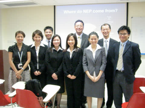 Hosting a press conference with Prof Tony Chung and medical students